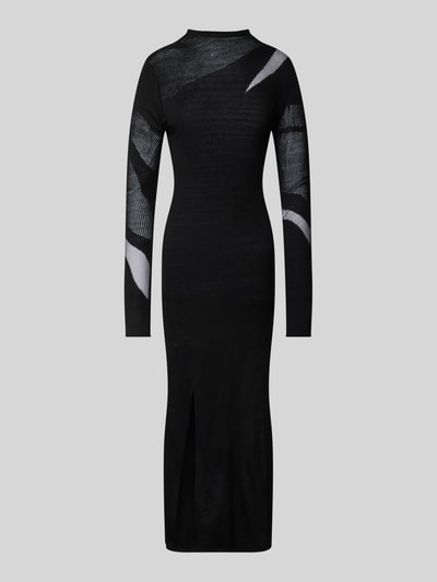 LeGer by Lena Gercke Midikleid mit Strukturmuster Modell 'Lenio' Black 2