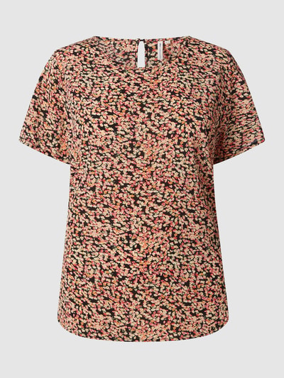 ONLY CARMAKOMA PLUS SIZE Blusenshirt mit floralem Muster Modell 'Carvica'  Pink 1