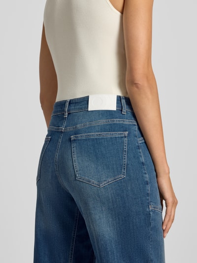 OPUS PANTS Mom fit jeans in used-look, model 'Melly breeze' Marineblauw - 3