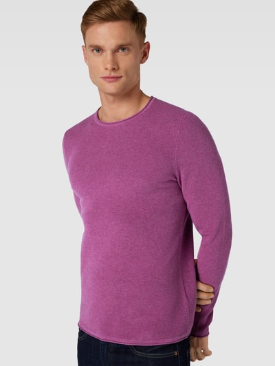 MCNEAL Gebreide pullover met structuurmotief Violet gemêleerd - 3