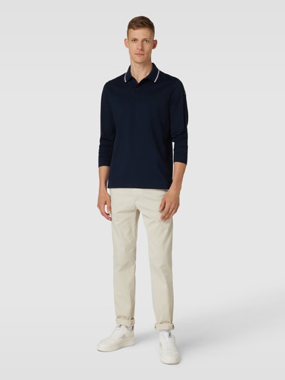 Paul & Shark Poloshirt mit Kontraststreifen Marine 1
