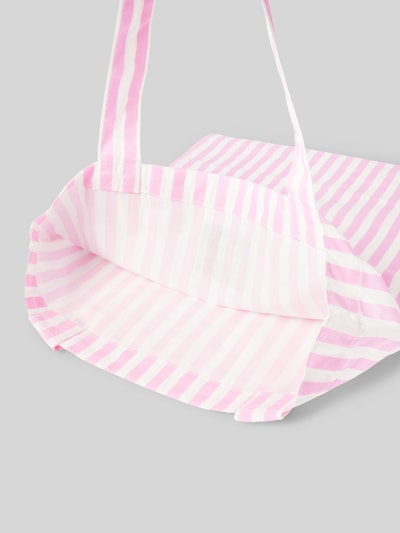 MADS NØRGAARD Handtasche mit Label-Patch Modell 'Sacky Atoma Bag' Pink 5