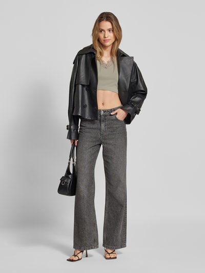 Guess Crop Top in Ripp-Optik Modell 'RAQUEL' Schilf 1