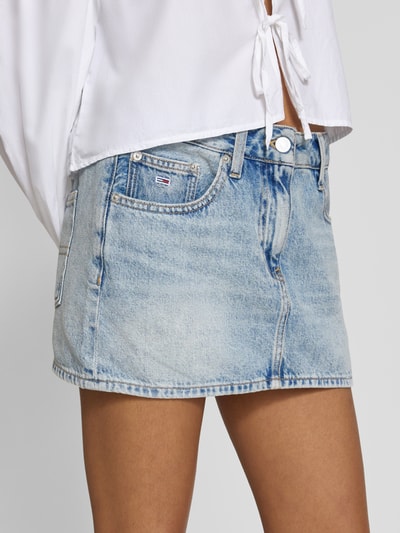 Tommy Jeans Spódnica jeansowa micro mini z mieszanki bawełny i lyocellu Jasnoniebieski 3