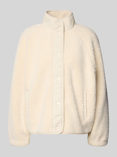 Jake*s Casual Bluza rozpinana ze sztucznym kożuszkiem Écru 2