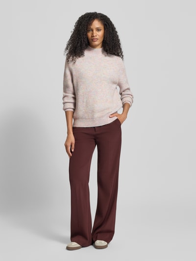 Christian Berg Woman Strickpullover mit Stehkragen Apricot 1