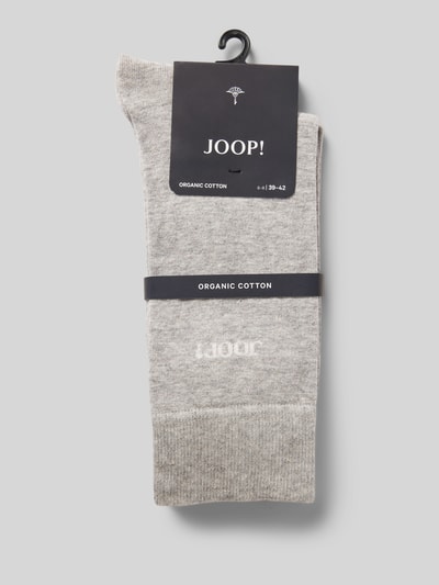 JOOP! Collection Socken mit Label-Print Hellgrau Melange 3