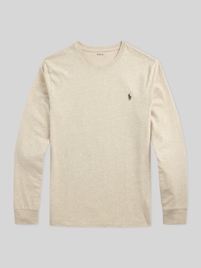 Polo Ralph Lauren Regular Fit Langarmshirt aus reiner Baumwolle Offwhite 2