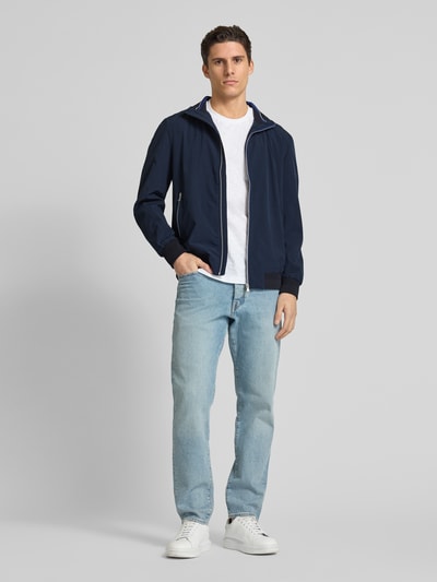 Christian Berg Men Blouson mit Reißverschlusstaschen Marine 1