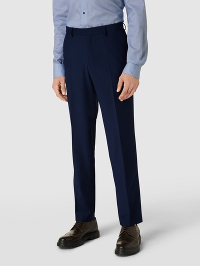 BOSS Broek met persplooien, model 'Simmons' Marineblauw - 4