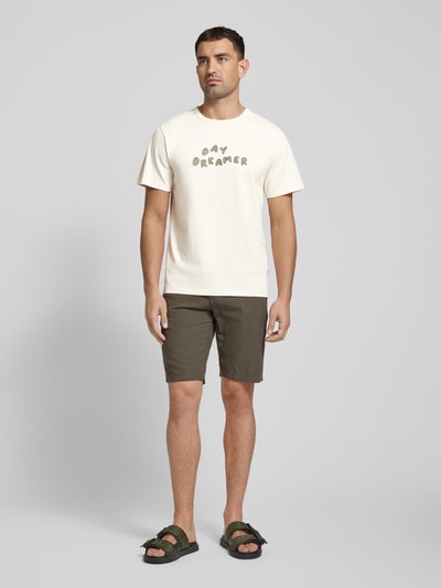 Forét T-Shirt mit Label-Detail Modell 'DREAM' Offwhite 1