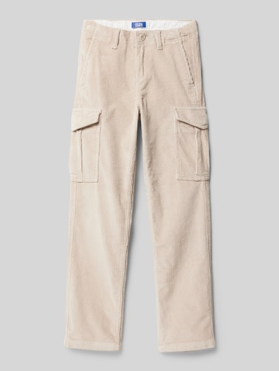 Jack & Jones Regular Fit Cordhose mit Cargotaschen Modell 'KANE' Ecru 1