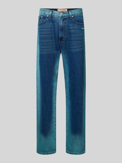 REVIEW Jeans mit weitem Bein Dunkelblau 2
