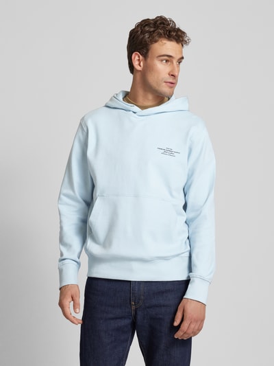 Jack & Jones Premium Hoodie mit Label-Print Modell 'BLACHAD' Hellblau 4