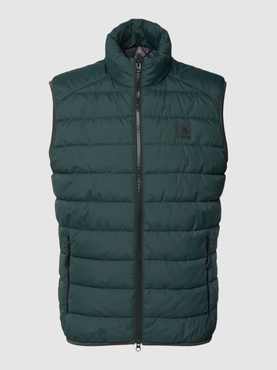 Marc O'Polo Regular fit bodywarmer met labelpatch Flessengroen - 2