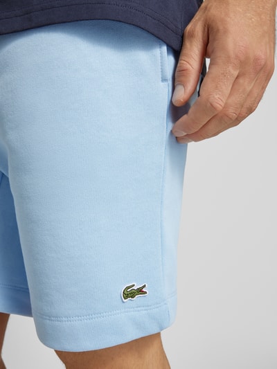 Lacoste Sweatshorts mit elastischem Bund Hellblau 3