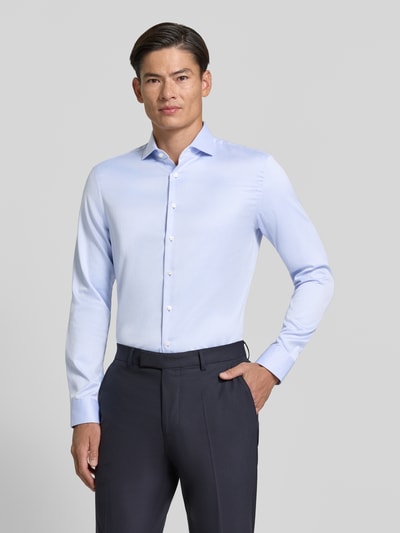 Jake*s Koszula biznesowa o kroju slim fit z czystej bawełny Błękitny 4
