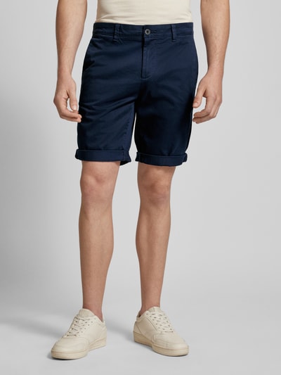 Tom Tailor Denim Slim Fit Chino-Shorts in unifarbenem Design Marine 4