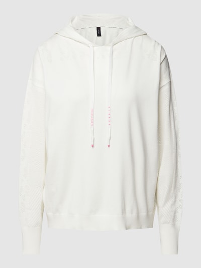 Marc Cain Hoodie met broderie anglaise Wit - 2