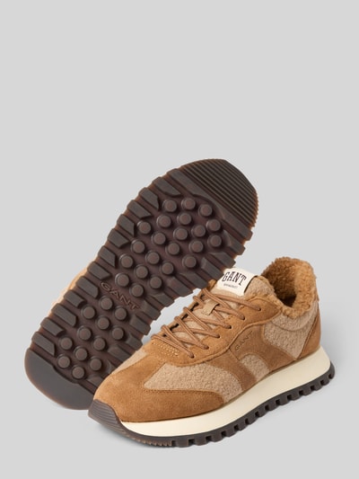 GANT Sneakersy z ciepłą podszewką ze sztucznego kożuszka model 'Caffay' Koniakowy 4