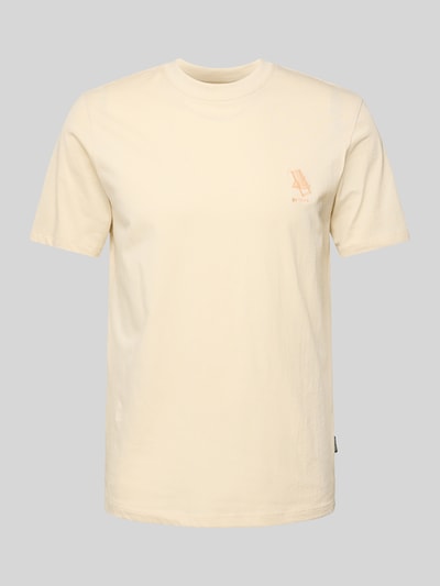 Blend T-Shirt mit Stitching-Detail Modell 'JEPPE' Sand 2