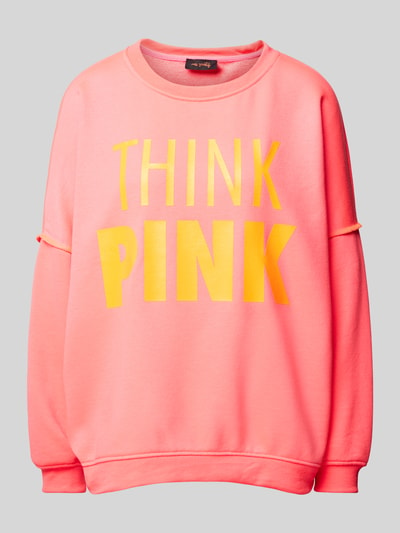 miss goodlife Oversized Sweatshirt mit Label-Print Pink 1