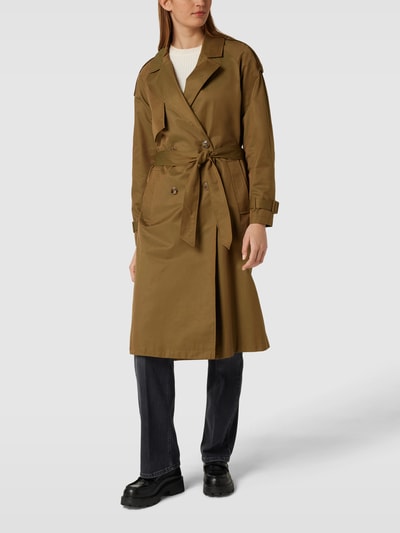 Kaffe Trenchcoat mit Reverskragen Modell 'Lena' Khaki 4