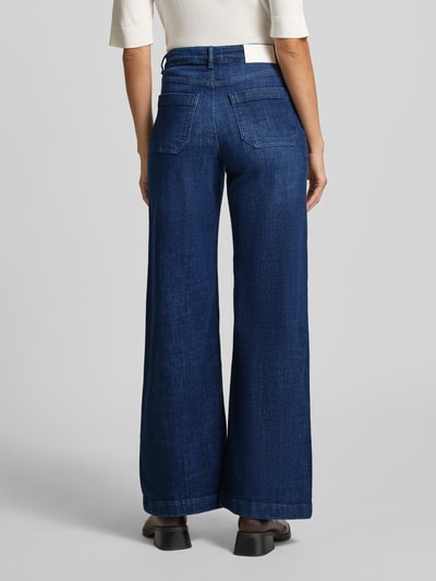 OPUS PANTS Wide leg jeans met siernaden, model 'Melly Groove' Donkerblauw - 5