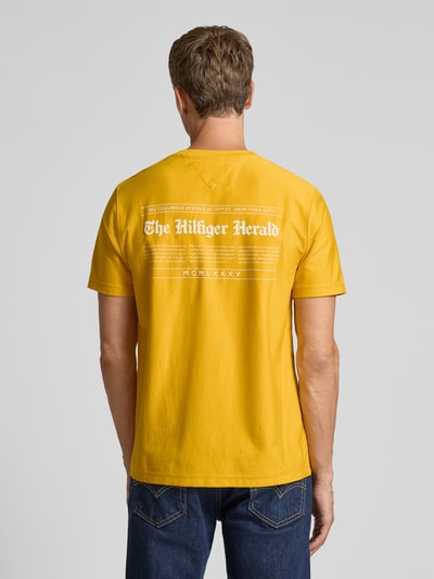 Tommy Hilfiger Regular fit T-shirt van puur katoen Geel - 5