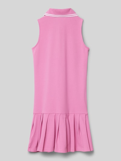 Polo Ralph Lauren Teens Polokleid mit Reißverschlussleiste Pink 3