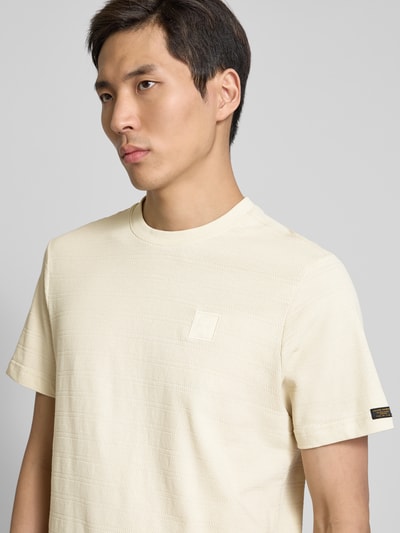 PME Legend T-Shirt mit Label-Patch Offwhite 3