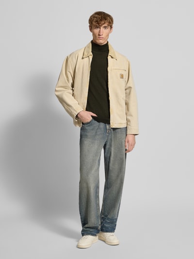 Blend Coltrui met labeldetail Olijfgroen gemêleerd - 1