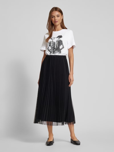 Rich & Royal T-Shirt mit Label-Print Offwhite 1