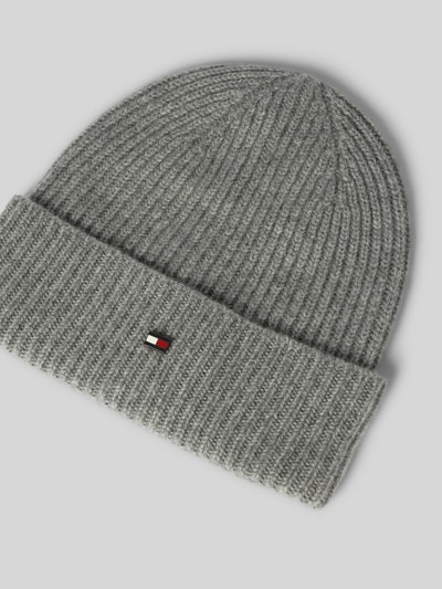 Tommy Hilfiger Beanie van puur kasjmier Lichtgrijs gemêleerd - 2
