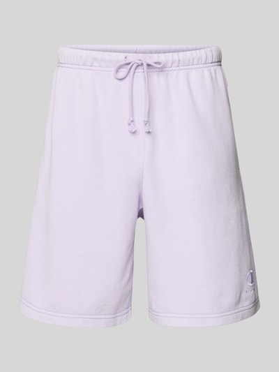 CHAMPION Regular Fit Bermudas mit Label-Stitching Flieder 2