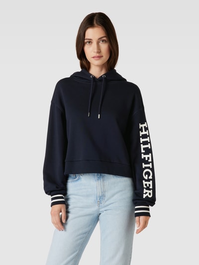 Tommy Hilfiger Hoodie met labelprint Marineblauw - 4