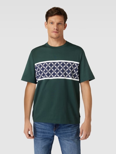 Michael Kors T-shirt met blokstrepen, model 'EMPIRE STRIPE' Donkergroen - 4