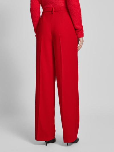 MAC Baggy Fit Stoffhose mit Bügelfalten Modell 'Camilla' Rot 5