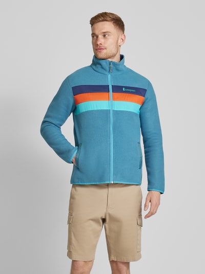 Cotopaxi Fleecejack met contraststrepen, model 'Teca' Turquoise - 4