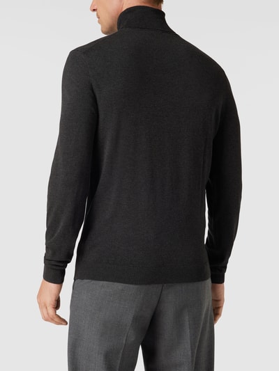 MCNEAL Longsleeve mit geripptem Rollkragen Dunkelgrau meliert 5