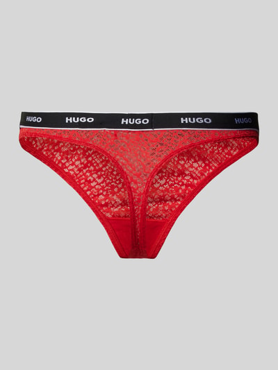 HUGO String met elastische band met label Rood - 3