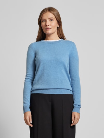 Christian Berg Woman Strickpullover mit Strukturmuster Rauchblau 6