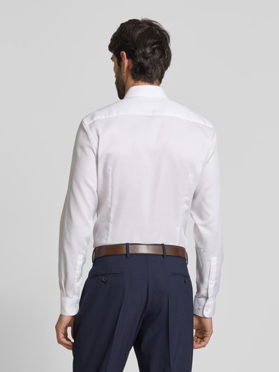 Jake*s Super Slim Fit Business-Hemd mit Knopfleiste Weiss 5