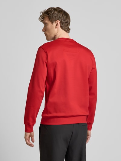 BOSS Sweatshirt met labelstitching, model 'Sharpe' Rood - 5