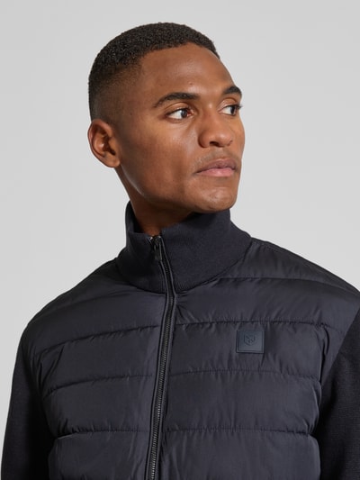 Jack & Jones Premium Gewatteerd jack met tweewegsritssluiting, model 'HUDSON' Marineblauw - 3