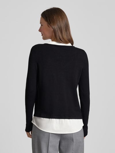 comma Strickpullover mit Strukturmuster Black 5