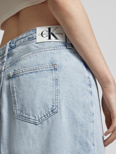 Calvin Klein Jeans Jeansrok in 5-pocketmodel Lichtblauw - 3