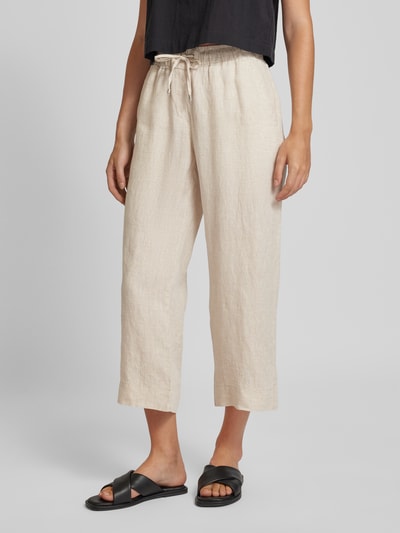 TONI Wide Fit Leinenhose in 3/4-Länge Beige 4