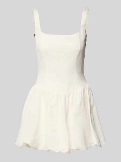 Forever New Cocktailkleid aus Leinen-Mix mit Smok-Details Modell 'Heidi' Hellgelb 2