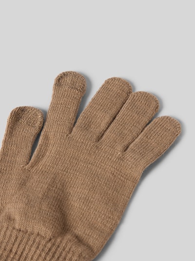 PIECES Handschuhe mit geripptem Bund Modell 'NEW BUDDY' Ecru 3